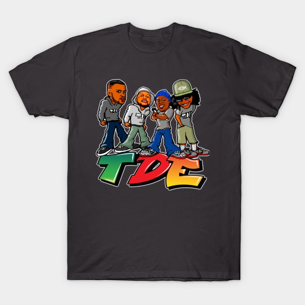 TDE Graffiti Style T-Shirt by artcustomized